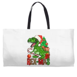 Rex-mas Christmas T-Rex Weekender Totes