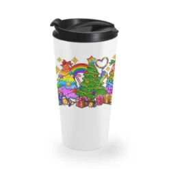 Pride Christmas Tree Travel Mug