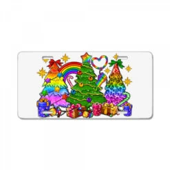 Pride Christmas Tree License Plate