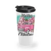 Pink Merry Christmas Truck Travel Mug