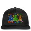 Police Christmas Trees Printed Hat -Home Decor Store pd.2526354868.236.25087092.s3.1 front black ffffff none x20.5y0 192 800x800 1