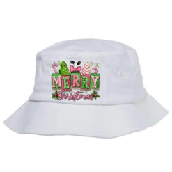Pink Christmas Vibes Bucket Hat