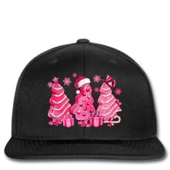 Pink Christmas Tree Cakes Printed Hat