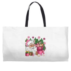Pink Christmas Hot Chocolate Coffee Cup With Santa Weekender Totes