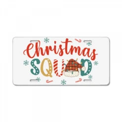Christmas Squad Svg License Plate