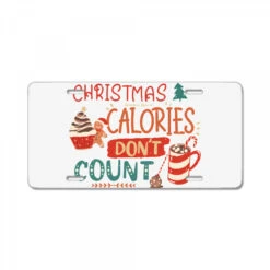 Christmas Calories Don't Count Svg License Plate