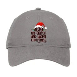 Merry Off Season And Happy Christmas Adjustable Cap