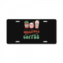 All I Want For Christmas Is More Coffee Retro Groo License Plate