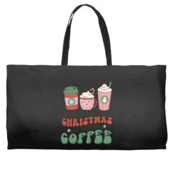All I Want For Christmas Is More Coffee Retro Groo Weekender Totes