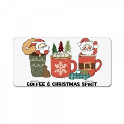 Coffee & Christmas Spirit Svg License Plate