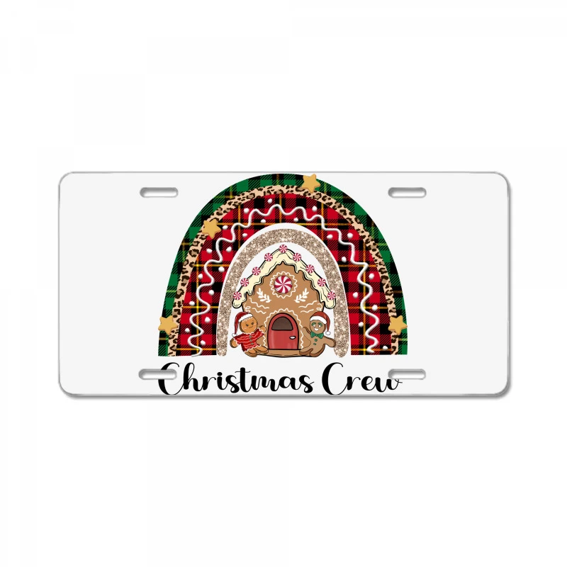 Christmas Crew Sublimation License Plate 3 Christmas Crew Sublimation License Plate