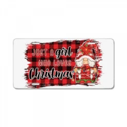 Just A Girl Who Loves Christmas Sublim License Plate
