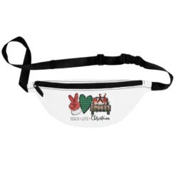 Peace Love Christmas Sublimation Fanny Pack