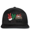 Peace Love Christmas Sublimation Printed Hat -Home Decor Store pd.2526389899.236.25088423.s3.1 front black ffffff none x17y0 199 800x800 1