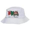 Peace Love Christmas Sublimation Bucket Hat 2 Peace Love Christmas Sublimation Bucket Hat -Home Decor Store pd.2526389952.55.25088423.s3.1 front white ffffff none x27y0 144 800x800 1