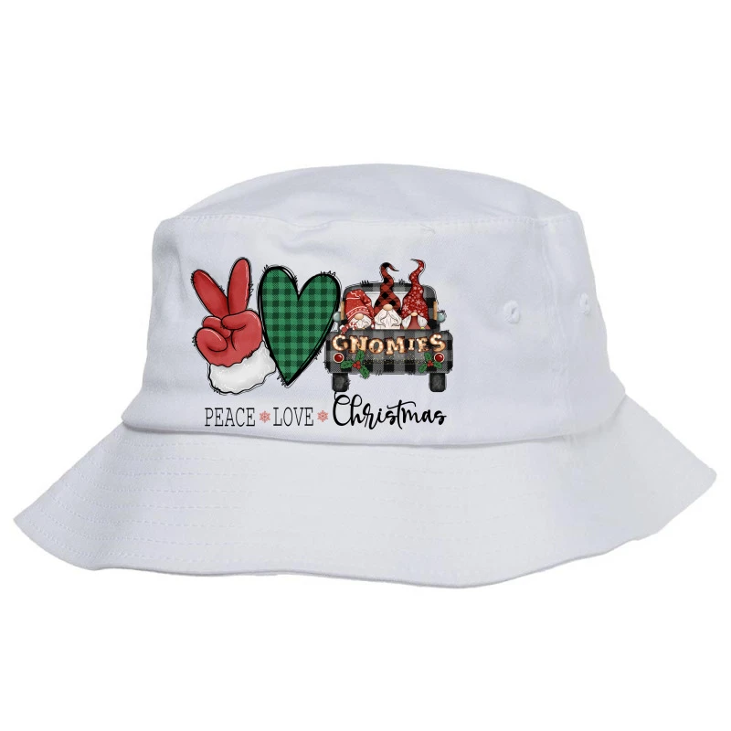 Peace Love Christmas Sublimation Bucket Hat 3 Peace Love Christmas Sublimation Bucket Hat