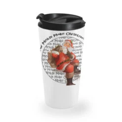 Blow Molds Make Christmas Bright Travel Mug