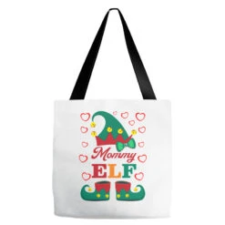 Elf Mommy Elf Christmas Tote Bags