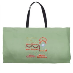 Merry Christmas Festive Season Weekender Totes