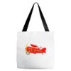 Santa Christmas Holiday Plane Kids Tote Bags