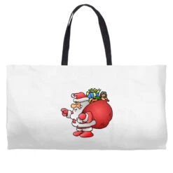 Santa Claus Christmas Gifts Bag Weekender Totes