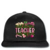 Pink Christmas Teacher Printed Hat -Home Decor Store pd.2526423870.236.25087075.s3.1 front black ffffff none x37.5y0 158 800x800 1