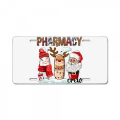 Pharmacy Crew Christmas License Plate