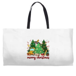 Merry Christmas School Bus Christmas Trees Weekender Totes