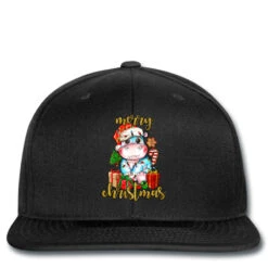 Merry Christmas Hippopotamus Printed Hat