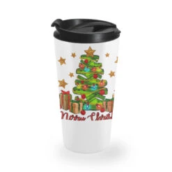 Merry Christmas Crocin' Tree Travel Mug