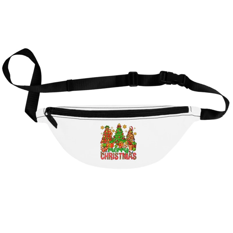 Merry Christmas And Christmas Trees Fanny Pack 3 Merry Christmas And Christmas Trees Fanny Pack