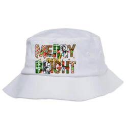Merry And Bright Christmas Bucket Hat