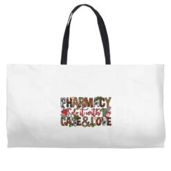 Pharmacy Do It With Care And Love Christmas Weekender Totes