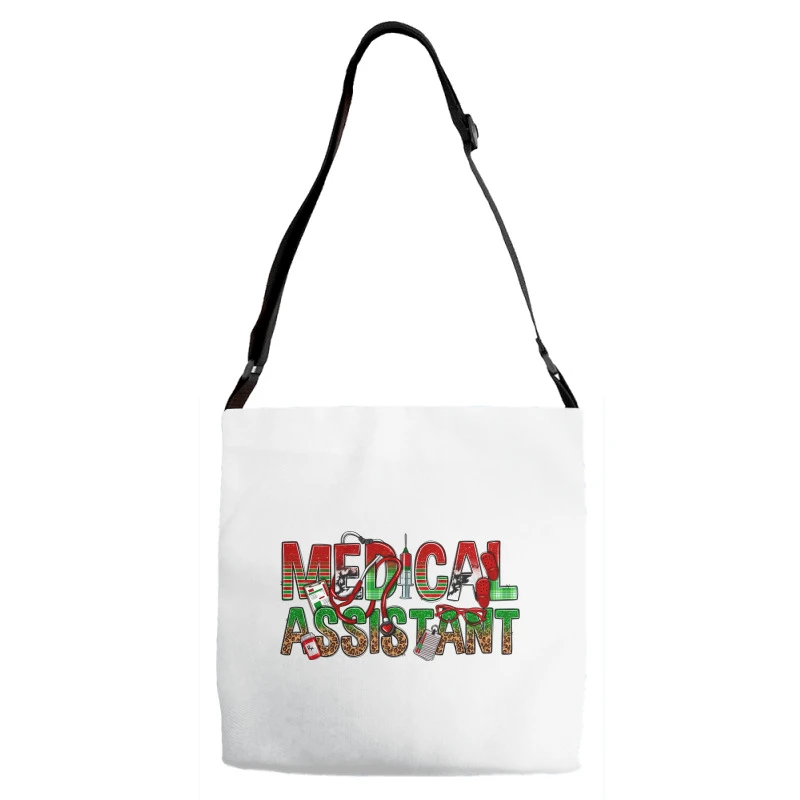 Medical Assistant Christmas Adjustable Strap Totes 3 Medical Assistant Christmas Adjustable Strap Totes