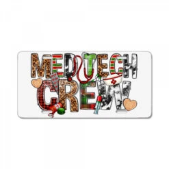 Med Tech Crew Nurse Christmas License Plate