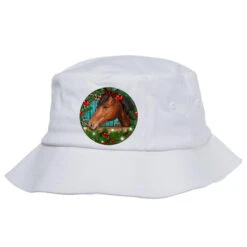Western Horse Christmas Bucket Hat