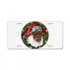 African American Santa Christmas License Plate