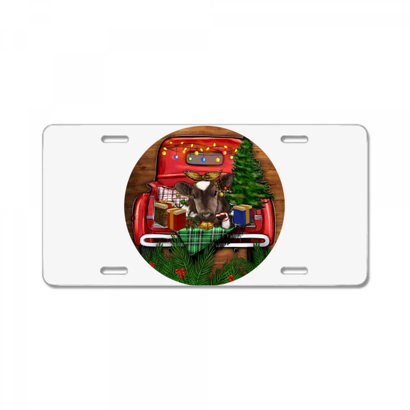 Baby Cow Christmas License Plate 3 Baby Cow Christmas License Plate