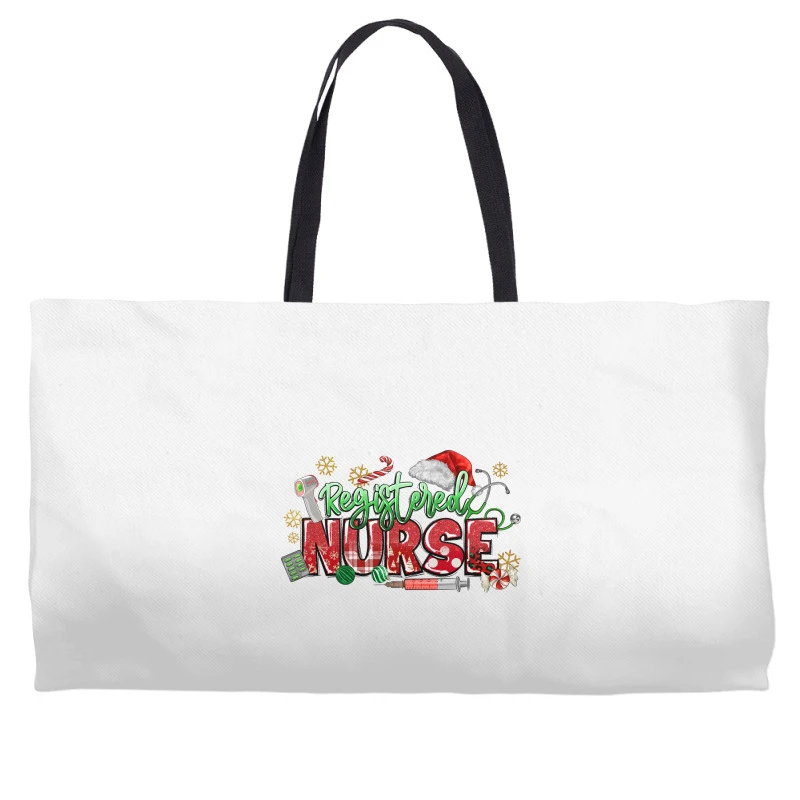 Registered Nurse Christmas Weekender Totes 3 Registered Nurse Christmas Weekender Totes