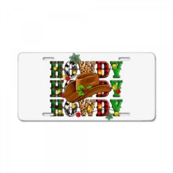 Howdy Howdy Howdy Christmas License Plate