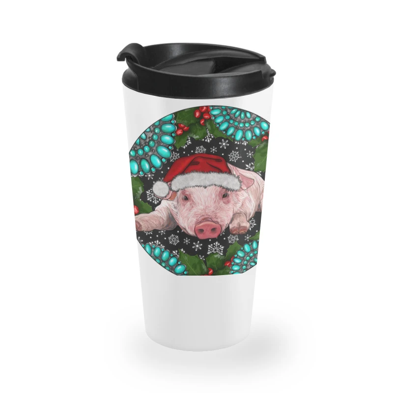 Baby Pig Christmas Travel Mug 3 Baby Pig Christmas Travel Mug