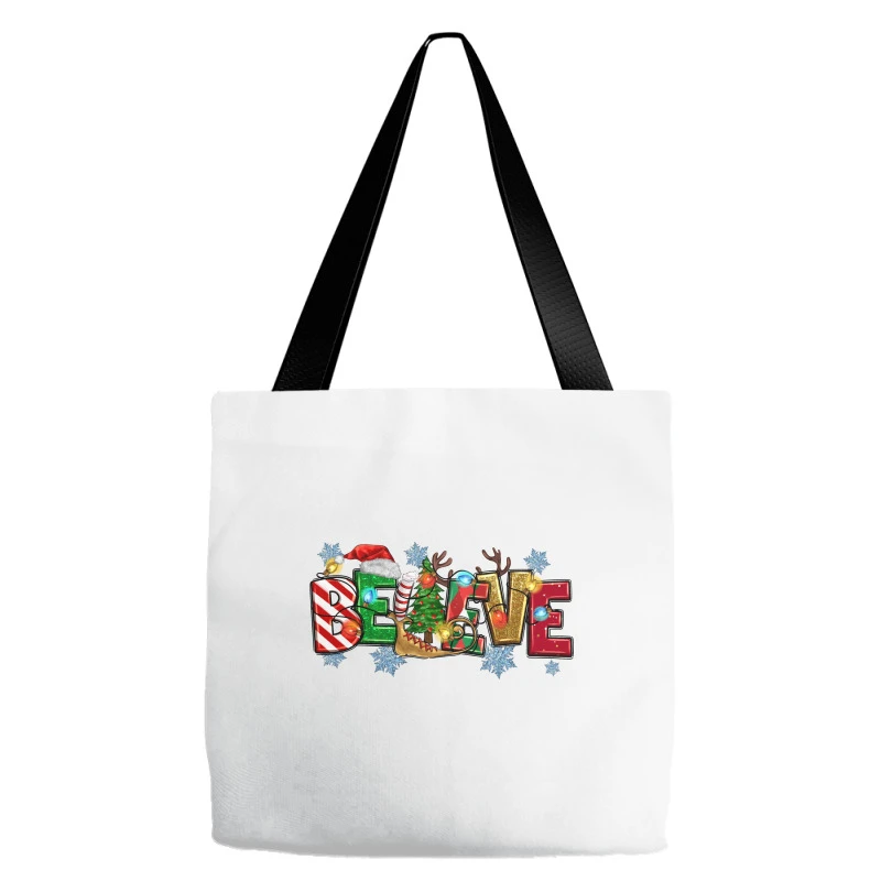 Christmas Believe Tote Bags 3 Christmas Believe Tote Bags