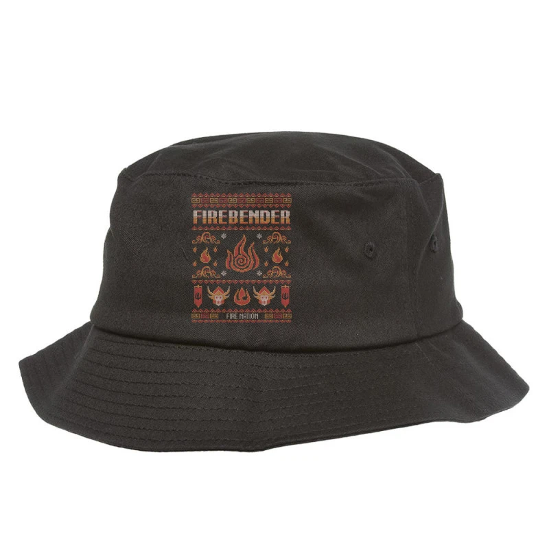 Avatar Firebending Iroh Christmas Bucket Hat 3 Avatar Firebending Iroh Christmas Bucket Hat