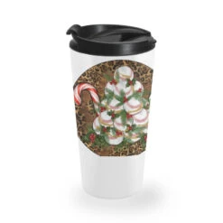 Merry Christmas Baseball Travel Mug