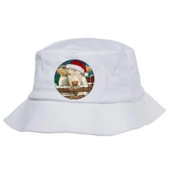 Charolais Cow Christmas Bucket Hat