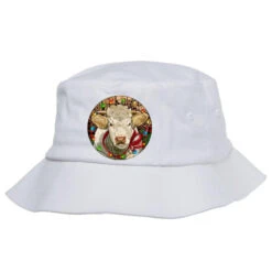 Charolais Heifer Christmas Bucket Hat