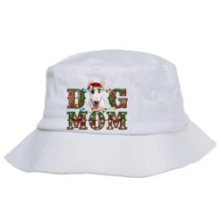 Christmas Dog Mom Bull Terrier Bucket Hat