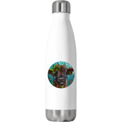 Calf Christmas Stainless Steel Water Bottle