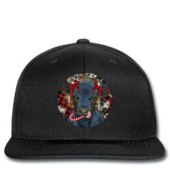 Black Angus Calf Christmas Printed Hat