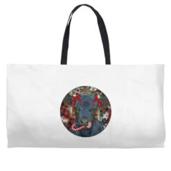Black Angus Calf Christmas Weekender Totes
